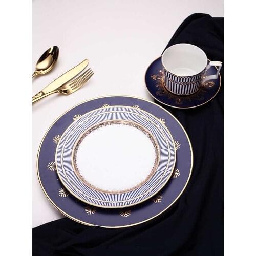 Big Dinner Plates Ceramic Dessert Plates Sets Cup And Saucer