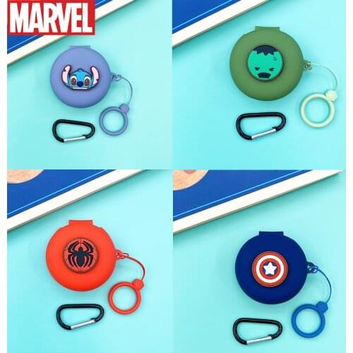 Disney Cartoon Earphone Case With Finger Strap for OPPO ENCO W31 Soft Silicone Wireless Bluetooth Headphone Cover Charger Box