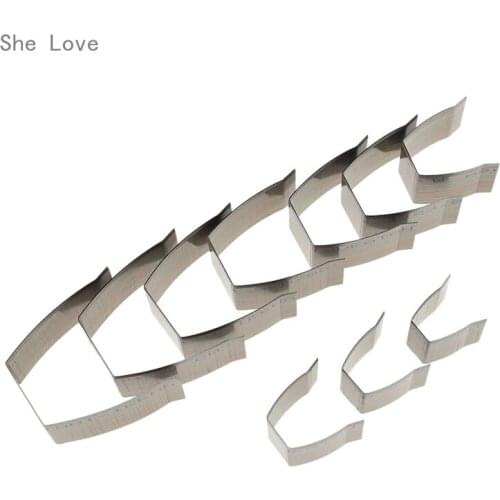 Chzimade 10pcs Leather Belt End Die Cut Handmade Belt End Cutting Mould DIY Leather Craft Tools