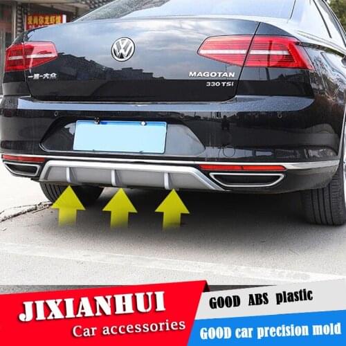 For Passat B8 Body kit spoiler 2017-2019 For Passat B8 ABS Rear lip rear spoiler front Bumper Diffuser Bumpers Protector