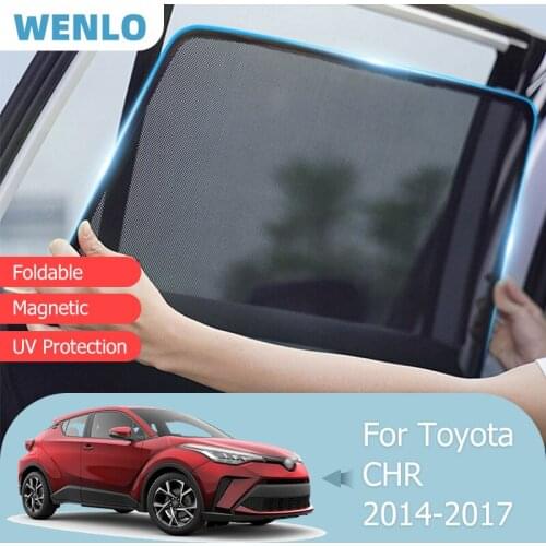 For Toyota CHR 2014-2017 Front Windshield Car Sunshade Side Window Blind Sun Shade Magnetic Auto Visor Kids Mesh Frame Curtains