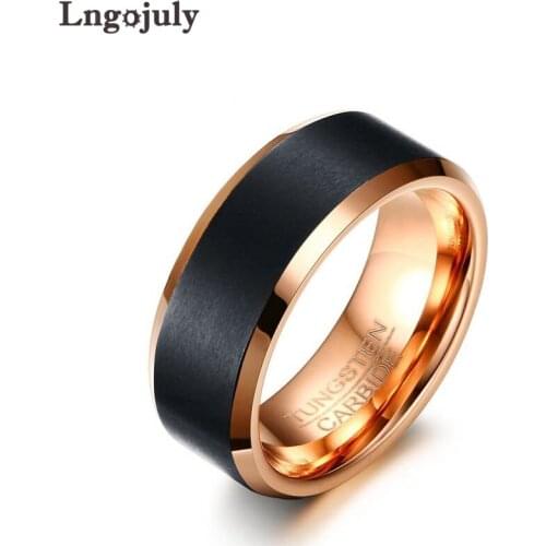 Top Quality 8MM Ring For Man Tungsten Carbide Rings Bands Jewelry Accessoeries Engagement Ring Tungsten Mens Ring For Party