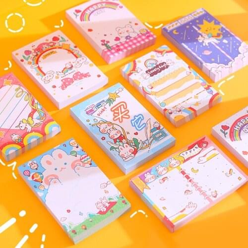 Cute Paste Notes Notes for Students Cute Stationery Stationery Items Cute School Supplies Cute Memo Pads Memo Sheets