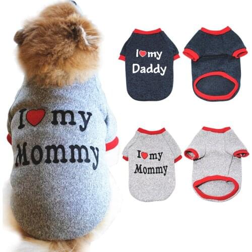 Pet Dog Cartoon Clothes Short Sleeve T-shirt Warm Sweater For Small Dogs French Bulldog Coat Chihuahua Costume Puppy Hoodies