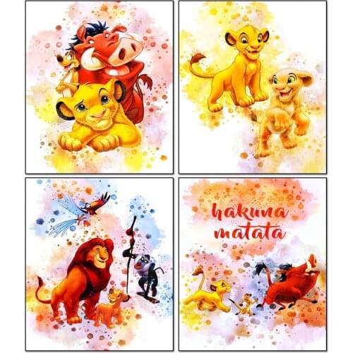 Disney 5D DIY Diamond Painting Square Round Embroidery Art "Lion King Simba" Mosaic Diamond Painting Kit High Quality Decoration