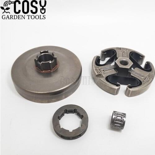 3/8" 7T Clutch Drum Sprocket Rim Needle Bearing Kit For Husqvarna 61 66 162 266 268 272 268XP 272XP Chainsaw Spare Parts