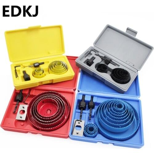 5pcs/8pcs/13pcs carpentry opener set Plasterboard PVC board expander woodworking drill bit pistol drilling woodworking drill box