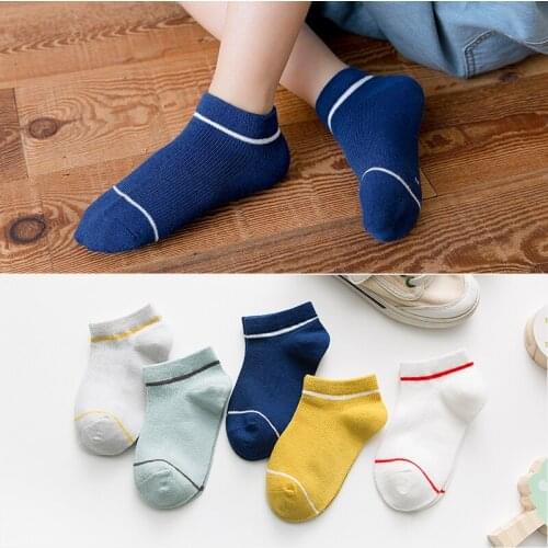5Pairs/Lot Children boys Socks stripe Spring Autumn Girl Baby Kids Socks Toddler infant Color contrast fashion child Socks