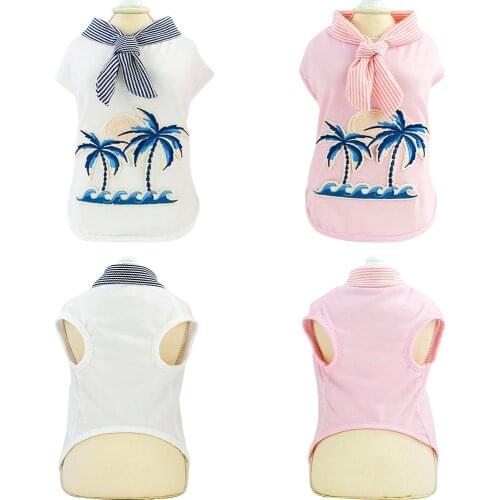 Pet Cat Clothes For Small Dogs Summer Clothes Chihuahua Puppy Clothing Cat Shirt Vest Printed Ropa Para Perros Dog Clothing 35