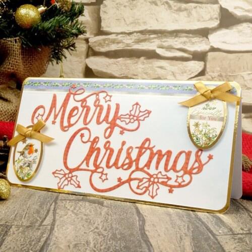 Panalisacraft Merry Christmas words Metal Cutting Dies Stencils for DIY Scrapbooking/album Decorative Embossing DIY Paper Cards