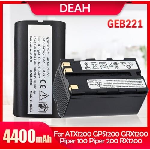 GEB221 7.4V 4400mAh Rechargeable Lithium Li-ion Battery For TPS1200 total Station GPS TS02 TS06 TS09 TPS1200 Survey Instrument