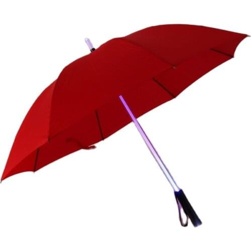 Attractive light Up Umbrella Built In Torch Flash Umbrella ED Sword Light Up Golf Umbrella Creative Useful Umbrella Craft