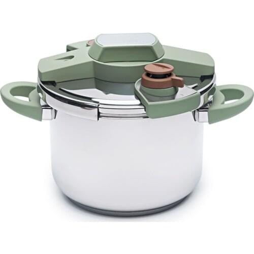 Stainless Steel Pressure Cooker Household Explosion-proof Stew Pot Quick Cooker With One Hand To Open The Lid 4L 6L