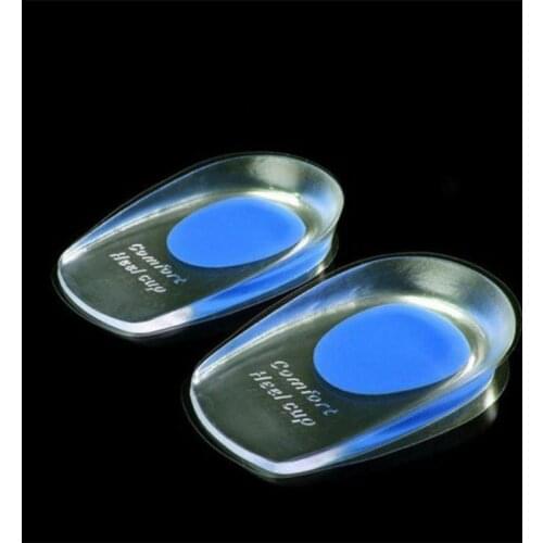 Comfort Heel Pain Insoles Relieve Foot Pain Silicon Gel Heels Cup Cushion Protectors Spur Support Shoe Pad Feet Care Inserts