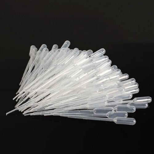 Vktech 100PCS 1ml Graduated Pipettes Dropper Polyethylene Party Gift Kitchen Cake Mold Baking Tools