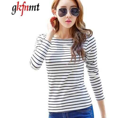 T Shirt Women Plus Size 5XL Clothes 2021 Striped Long Sleeve Tops Womens T-Shirts Cotton Casual Tee Shirt Femme Poleras Mujer