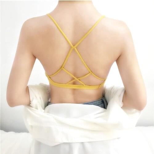 Women Sports Bra Crop Top Padded Backless Hollow Out Breathable Yoga Bra Top Female Fitness Gym Sexy Running Yoga Bra Sportswear