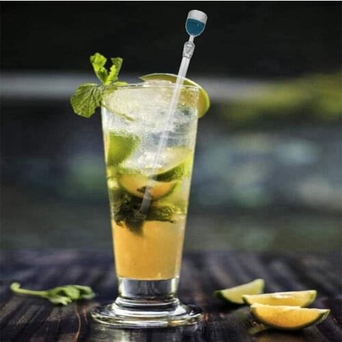 20 Pcs Cocktail Stirrers Acrylic Tropical Chic Bar Spoon for Juice Milkshakes Ice Cream Coffee