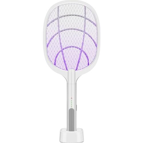 3000V Electric Mosquito Swatter Killer USB Rechargeable Home Fly Mosquito Swatter Bug Zapper Racket Insect Trap Pest Control