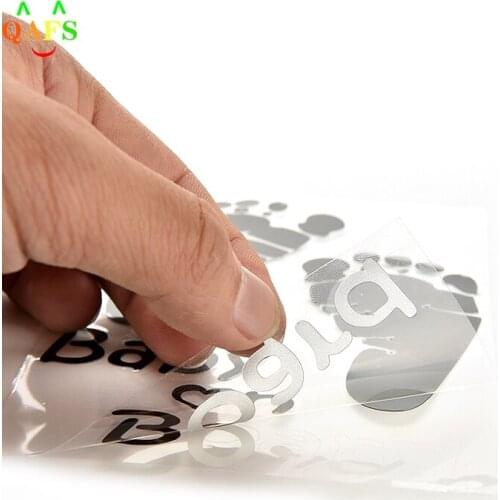 Car-styling 3D Silver Motorcycle Car Sticker For Opel Car Safety Warning Baby On Board Sign Car Stickers For Car Renault Toyota