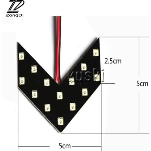 ZD 2pcs/set Car Signal Turning H7 Light Rear Mirror Stickers For Ford Focus 2 3 Fiesta Mondeo Ranger Kuga Seat Leon Ibiza Lexus