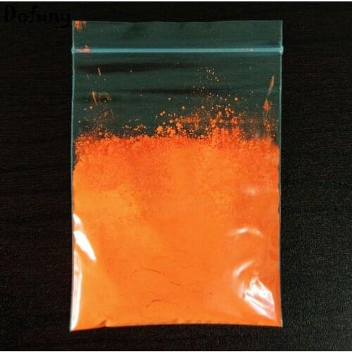 Shiny under UV lights)10gr Orange Color Fluorescent Powder phosphor Pigment for Paint Printing Soap Neon powder Nail Art Polish