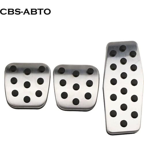 CBS ABTO Stainless Steel Pedal Pads Cover MT AT for Chevrolet Cruze Sedan Hatchback for OPEL Mokka 2013-2015