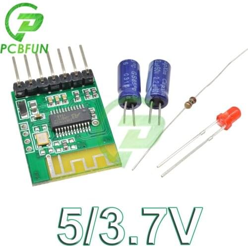 DC 3.7V/5V Bluetooth 4.2 Audio Receiver Template Stereo Wireless Speaker Amplifier Board with Capacitor Resistor 7PIN 2.54mm