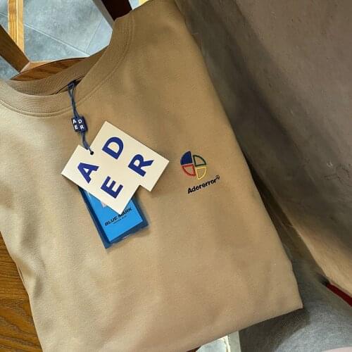 ADER Error T Shirt Men Women 2021 Korean Fashion Sweat Tops Oversize Embroidery Cotton Clotheing Female Costume Y2k T-shirts Hot