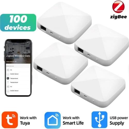 Tuya ZigBee 3.0 Smart Gateway Hub, Wired Gateway Bridge For App Voice Remote Control, Works With Alexa Google Home Assistant