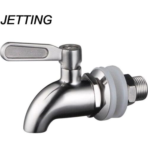 JETTING 1PCS Hot Sale Wine Barrel Spigot/Faucet/Tap Stainless Steel Replacement Beverage Drink Dispenser
