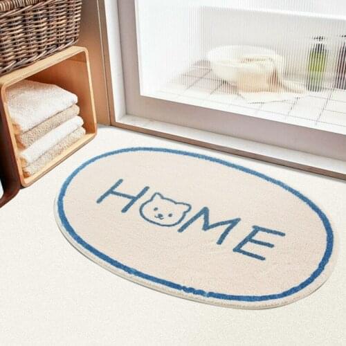 Bathroom Mat Carpet Microfiber Bathtub Side Floor Non-Slip Bath Entrance Mats Toilet Dog Rugs Home Doormat Tapis Salle De Bain