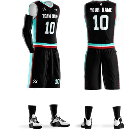 Mens Youth Custom Basketball jerseys sets same star #00 custom jerseys DIY Team Basketball Sets 6XL Black Green