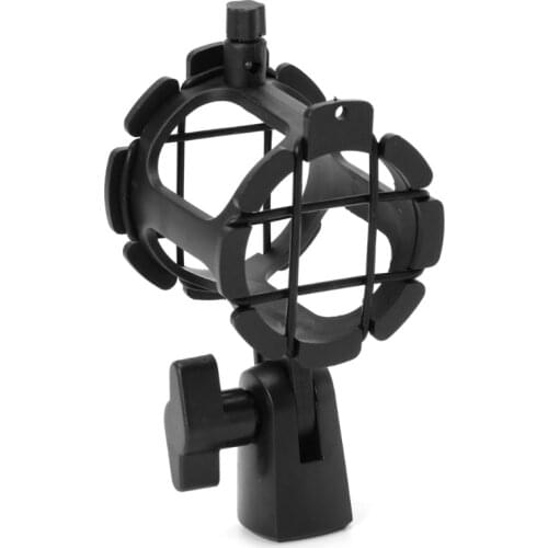 NB04 Bearable Handheld Condenser Microphone Shock Mount Clip Mic Holder Stand