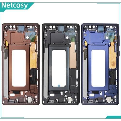 Netcosy Middle Frame Bezel Housing For Samsung Galaxy Note 9 N960 Mid Plate Chassis Cover For Samsung Note 9 Note9 Frame cover
