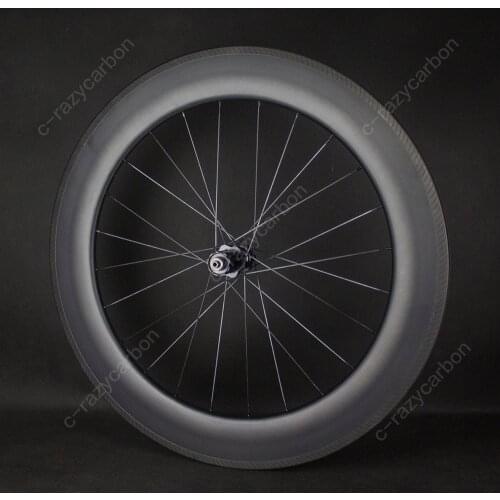 Front and Rear Single 700C Aero U Shape 80mm Clincher Road Bike Carbon Wheels R36 Hubs Bicycle Best Affordable Carbon Wheels