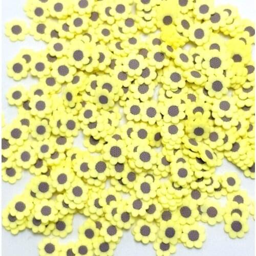 100g Polymer Hot Clay Sun Flower Slices Sprinkles for Crafts Making DIY Scrapbooking Nail Arts Decoration Phone Accessories