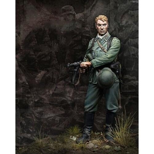 Assembly Unpainted Scale 1/24 75mm Sergeant Historical Miniature Resin Model Garage Kit