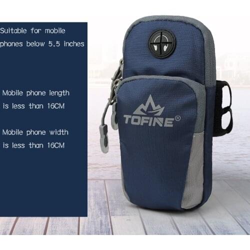 Universal Running Arm Band Sport Phone Running Arm Bags for Phone Money Keys Outdoor Sports Arm Package Bag with Headset Hole