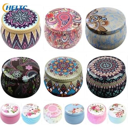52Style Tin Box Organizer Drum-shaped Candy Cookie Box Rose Tea Pot Box Small Fresh Personality Candy Festive Party Storage Box