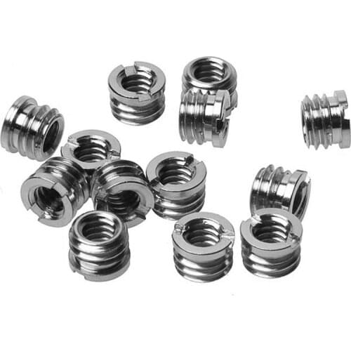 10 Pcs 1/4" To 3/8" Mount Convert Screw Standard Adapter For DSLR Camera Camcorder Tripod Monopod Camera Photography Accessories
