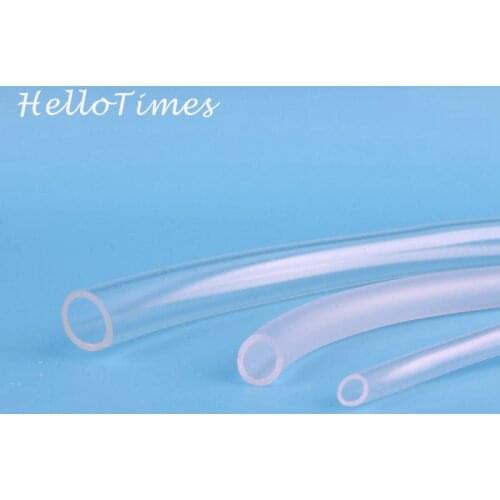 2 Meters Food Grade Transparent Silicone Rubber Hose 4mm 6mm 8mm Inner Diameter Flexible Silicone Tube