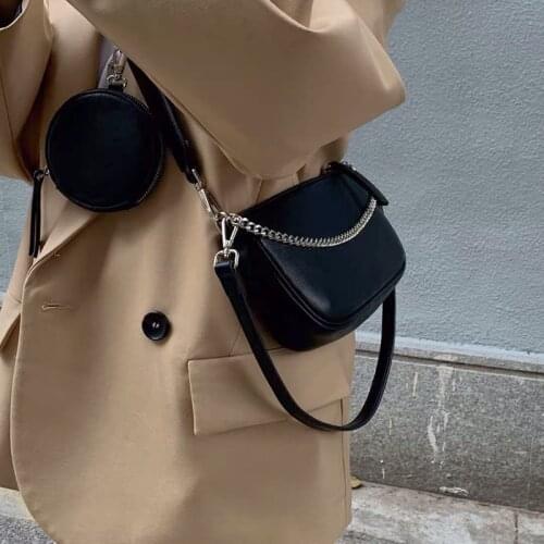 2 In 1 - Classic 2021 Women Purses Chains Shoulder Bags Meesenger Cross Body Bags Retro Playful Handbags Cool Underarm Bag