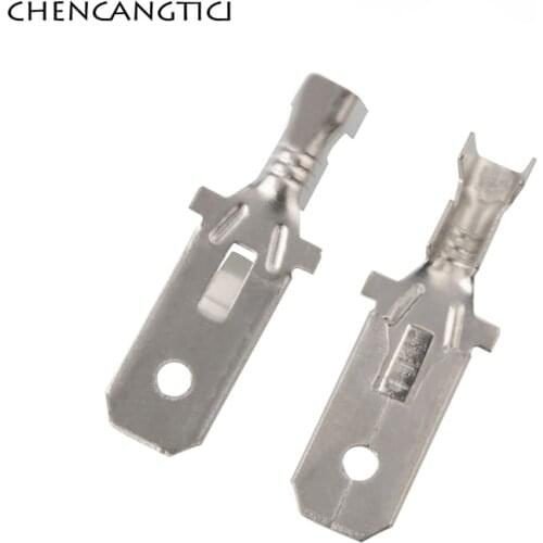 20 Pcs Automotive Crimp Wire Terminal Brass Tinned Male Cable Connector 7.8 MM Splice Pins DJ611-7.8 G239