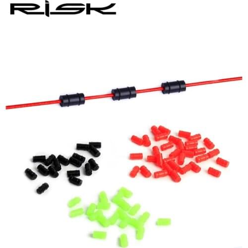 RISK 20Pcs Bicycle Shifting Derailleur Brake Inner Cable Silicone O Ring Protector Bike Shifter Lines Protective Sleeve Parts
