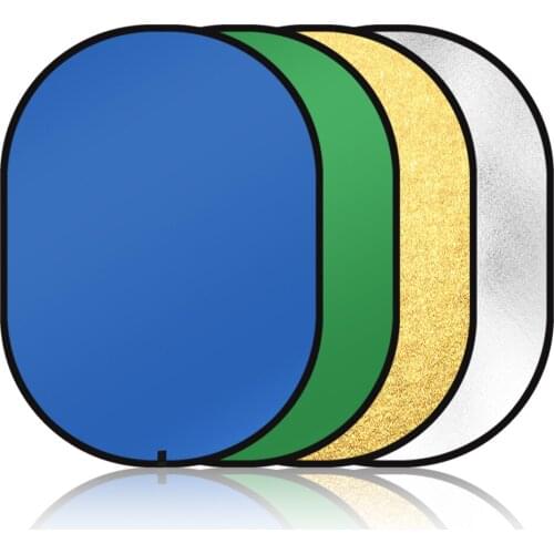 4 in 1 Portable 150x200cm Oval Collapsible Multi Disc Photography Studio Photo Camera Lighting Reflector Kit For YouTube Video