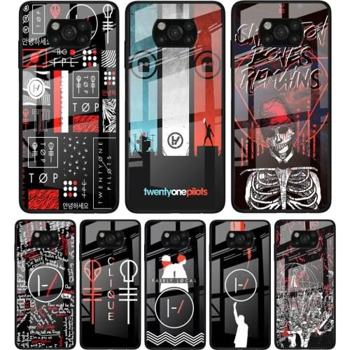 Twenty One 21 Pilots Quote for Xiaomi Poco X3 NFC F3 M2 F3 F2 X2 X3 Pro Redmi Note 8 9 10 Pro 8T 9T 9S Tempered Glass Phone Case