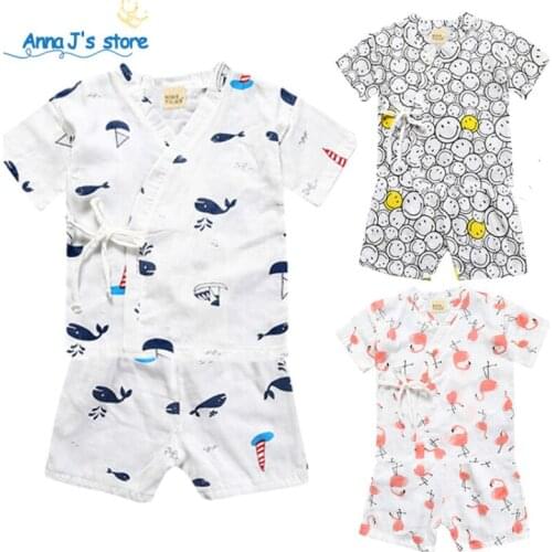 TZ508 2020 childrens pajamas sets of children pajamas boys girls night kimono style child 2 pcs. Set of SUMMER baby clothes set