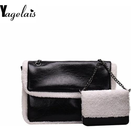 Women Designer Luxury Handbag 2019 Retro Female Square Chain Tote Bag New High Quality PU Leather Women Messenger Crossbody Bag
