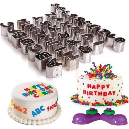 26 Pcs Stainless Steel Alphabet Letter Cookie Cutters Mold Biscuit Cutter Set Cake Decorating Moulds Fondant Cutter Set